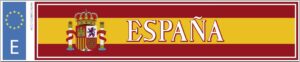 Matrícula Bandera España