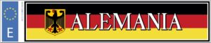Matrícula bandera Alemania