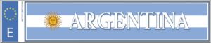 Matrícula bandera Argentina