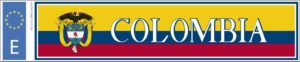 Matrícula bandera Colombia