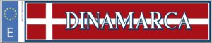 Matrícula bandera Dinamarca