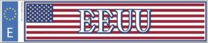 Matrícula bandera EEUU