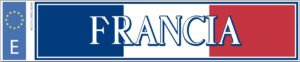 Matrícula bandera Francia