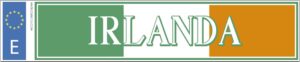 Matrícula bandera Irlanda